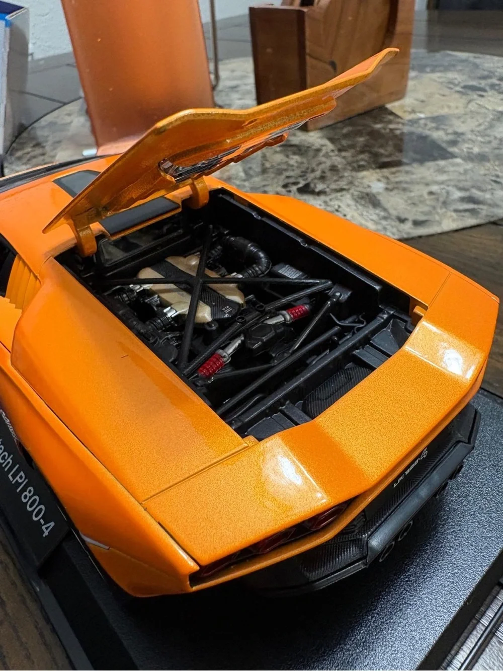 Maisto Orange Lamborghini Countach LPI 800-4 Diecast Toy Car Model